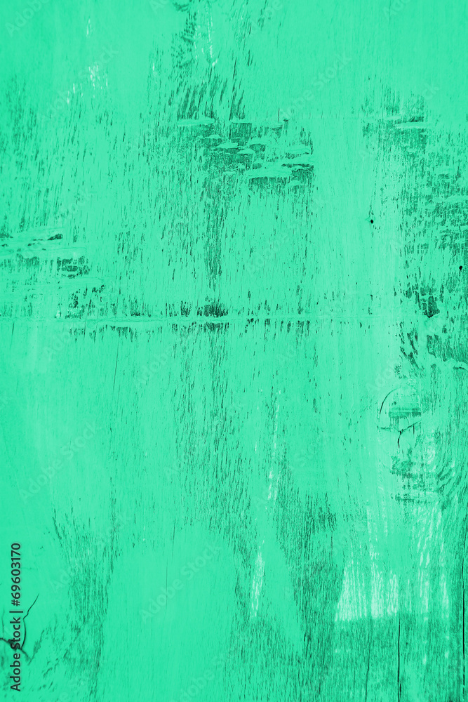 Green old wooden background