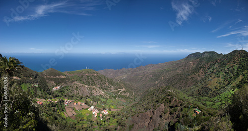 La Gomera - Panoramablick in das Tal von Epina