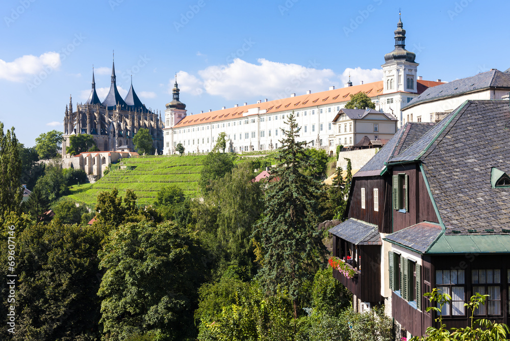 Cathedral of St. Barbara and Jesuit College, Kutna Hora, Czech R