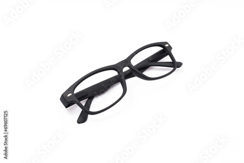 Black Glasses. Isolated on white background