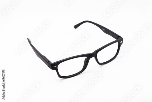 Black Glasses. Isolated on white background