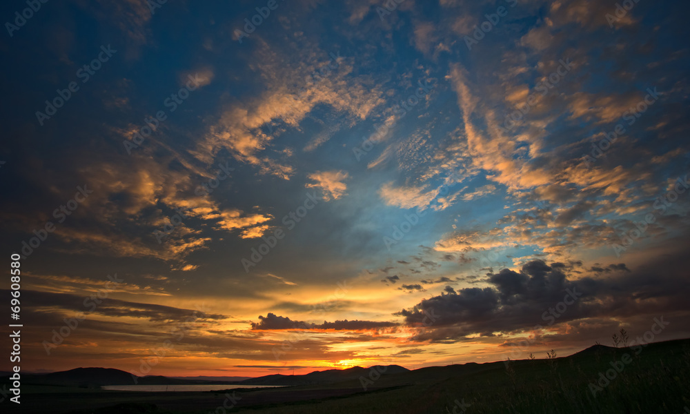 Obraz premium evening sky