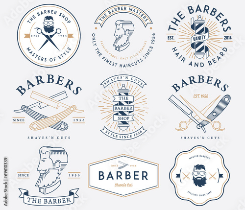 Barber style colored