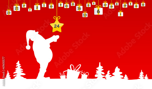 Adventskalender Weihnachtsmann