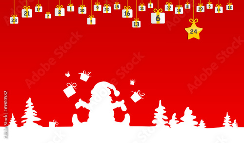 Adventskalender Weihnachtsmann