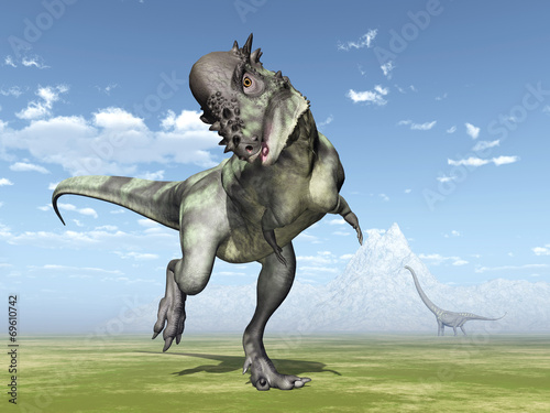 Dinosaur Pachycephalosaurus photo