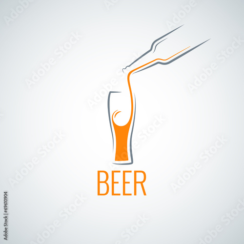 beer glass bottle menu background