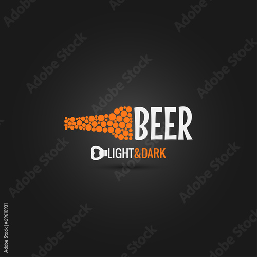 beer bottle opener design background