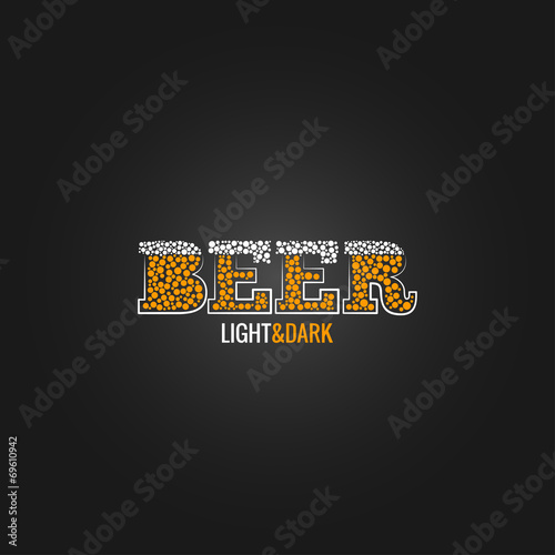 beer design menu background