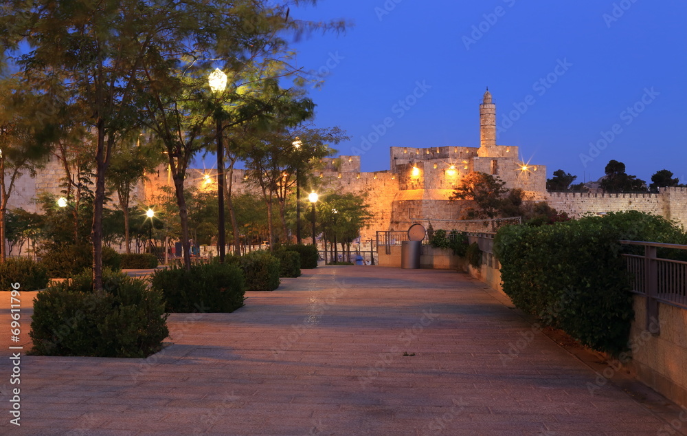 Obraz premium Night Jerusalem