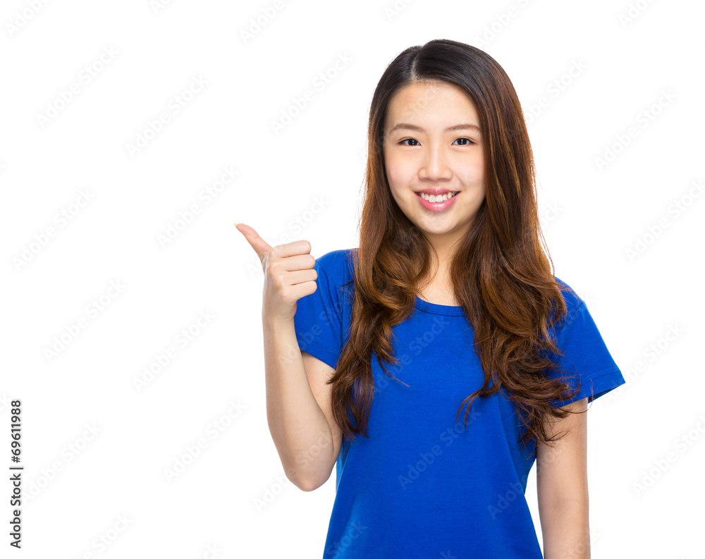 Woman thumb up Woman thumb up