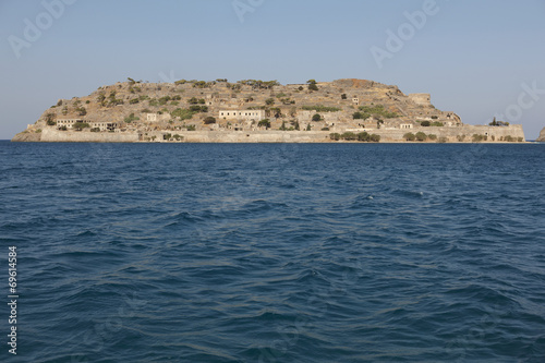 Spinalonga island in Crete near Elounda. Greece photo