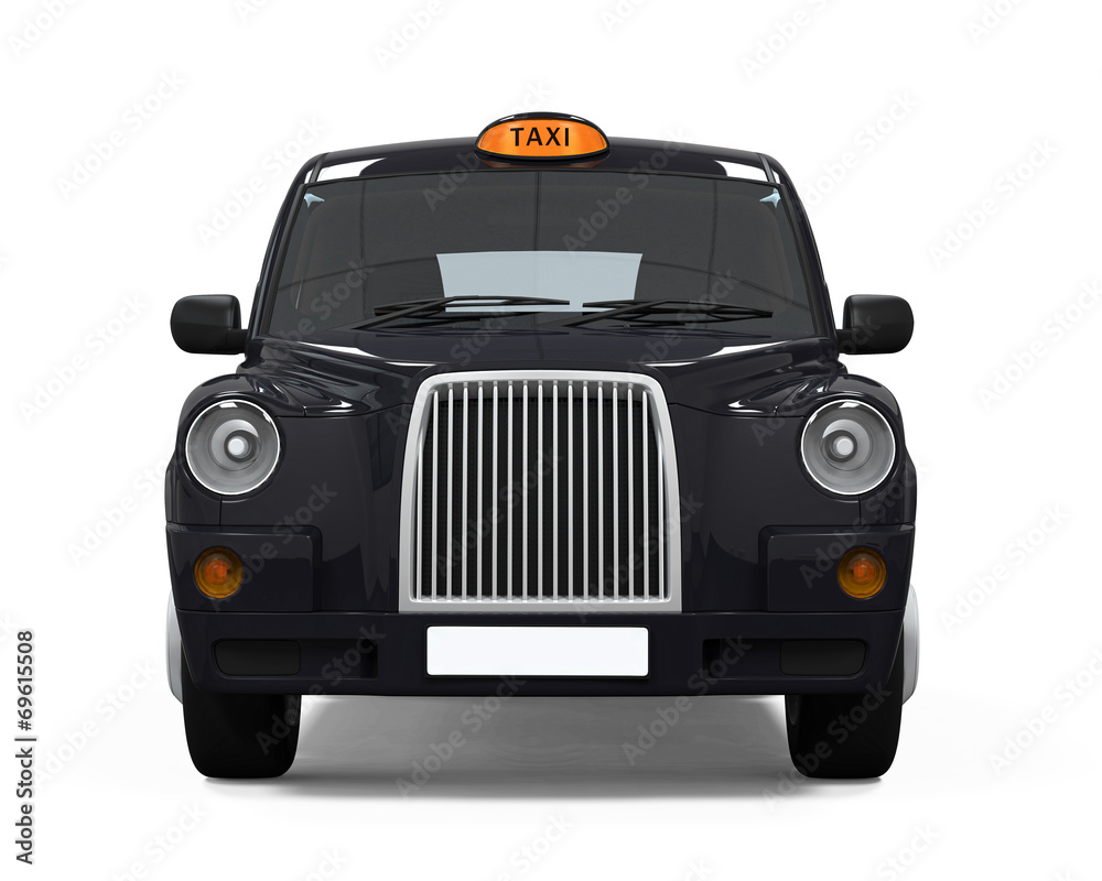 Fototapeta premium Black London Taxi