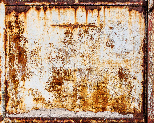 rusty metal panel photo