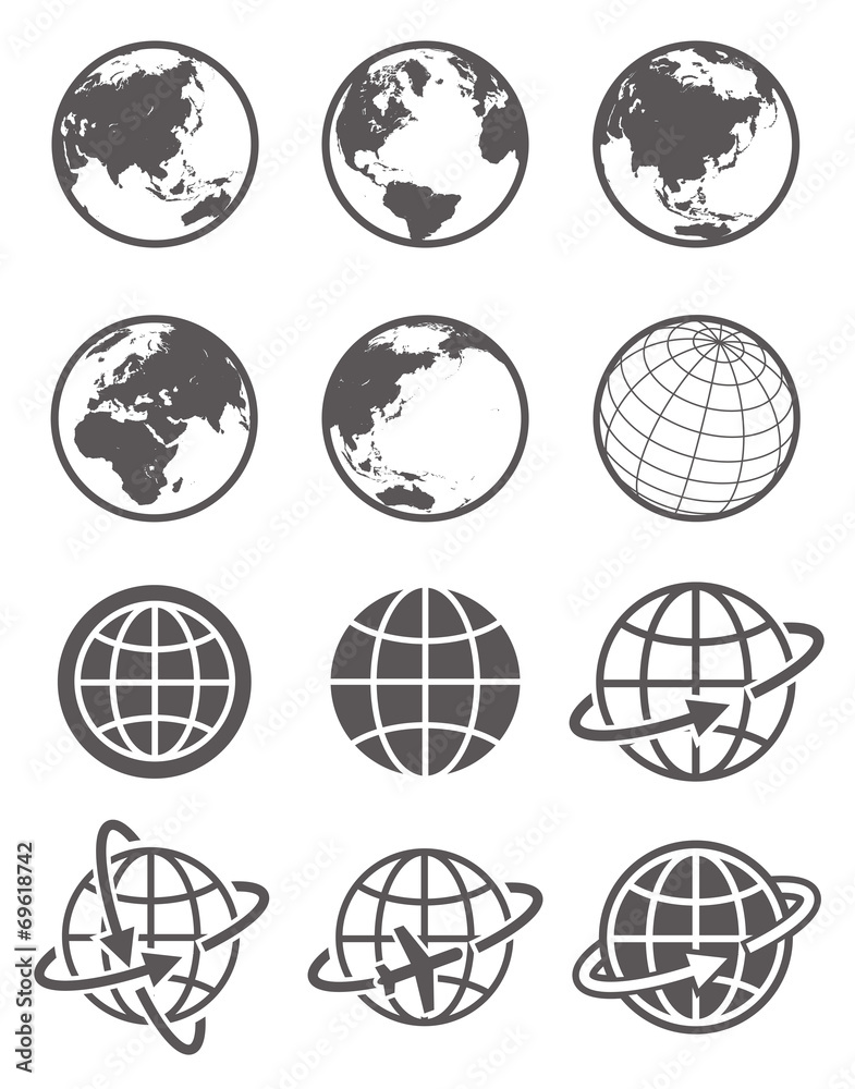 グローバルイメージ 地球 アイコン Stock ベクター Adobe Stock