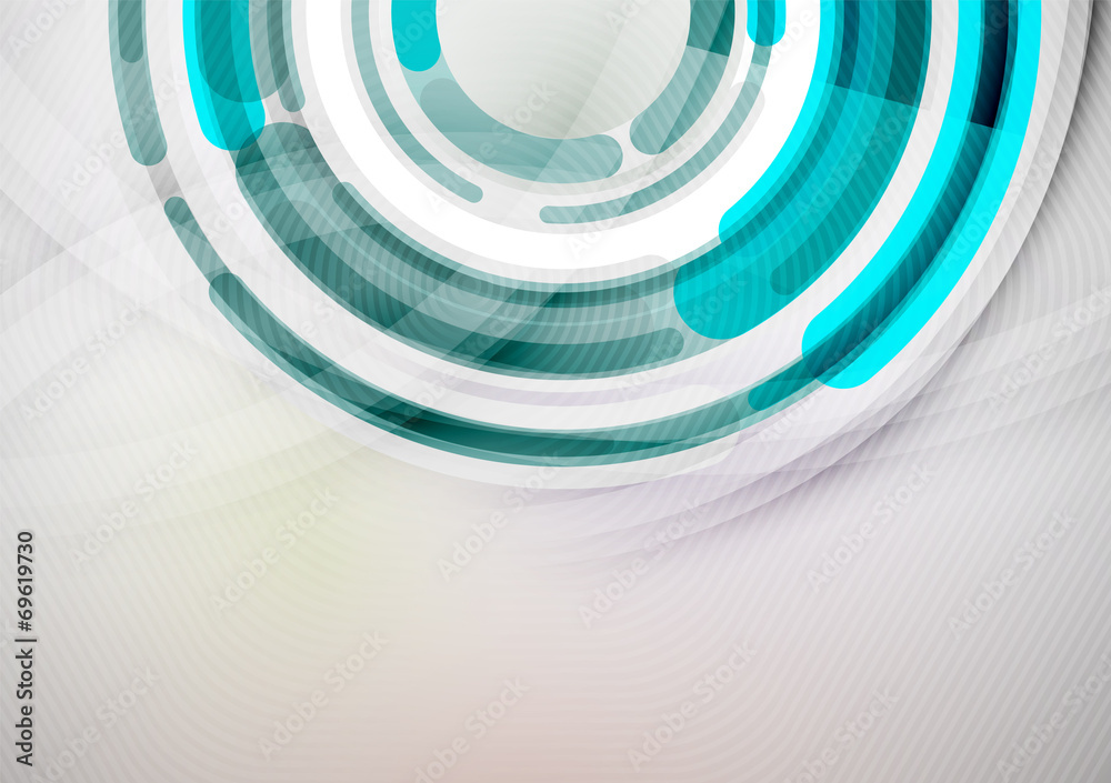 Obraz premium Futuristic rings and circles design template