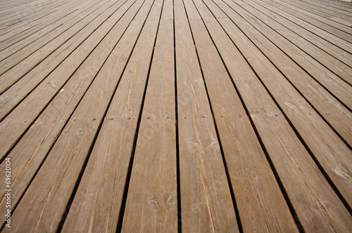 flooring planks on the pier