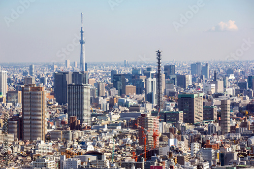 Aerial Tokyo Cityscape