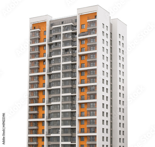 Modern building isolated