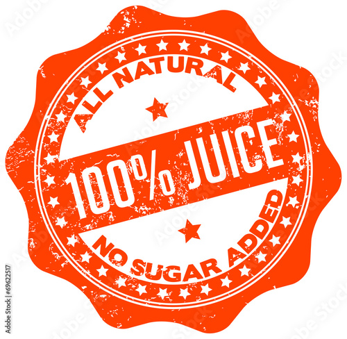 natural juice stamp