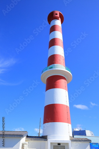 Lighthouse of Wakkanai at Kussyaro cape in Hokkaido, Japan