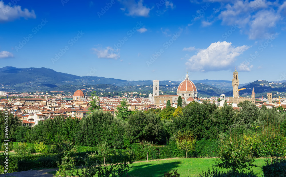 View of Florence, Cathedral Santa Maria del Fiore (Duomo), Italy