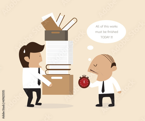 Boss and employee