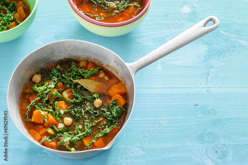 Kürbissuppe mit Wirsing photo