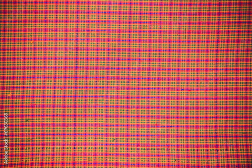 Closeup pattern of Thai handmade fabric background