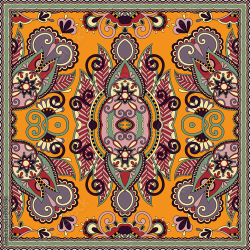 Traditional ornamental floral paisley bandanna