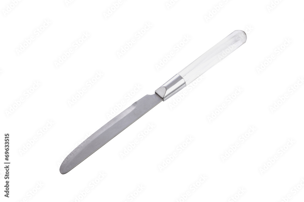 stainless knife on white background stainless knife on white background