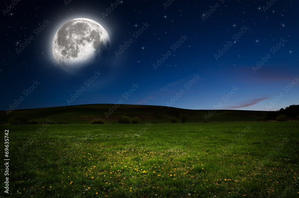 Fototapeta premium Night background. Elements of this image furnished by NASA.