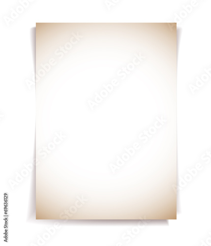 Note paper adhesive on white background