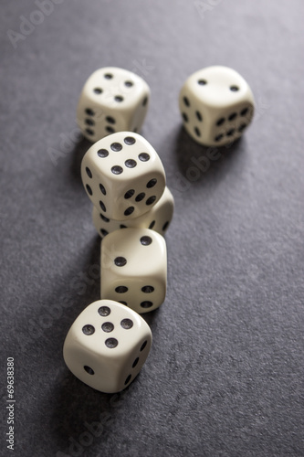 Dices on table