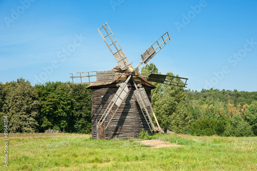 Grinding mill. Traditional architecture in Ukraine