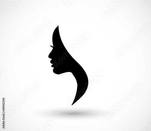 Woman profile beauty illustration vector