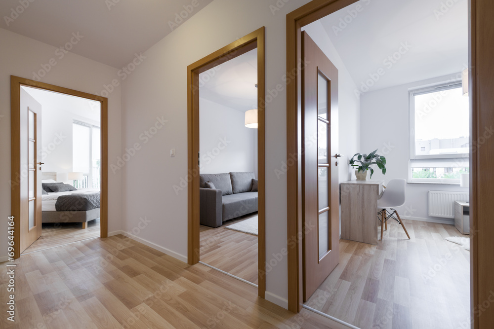 Obraz premium Bedrooms in modern apartment