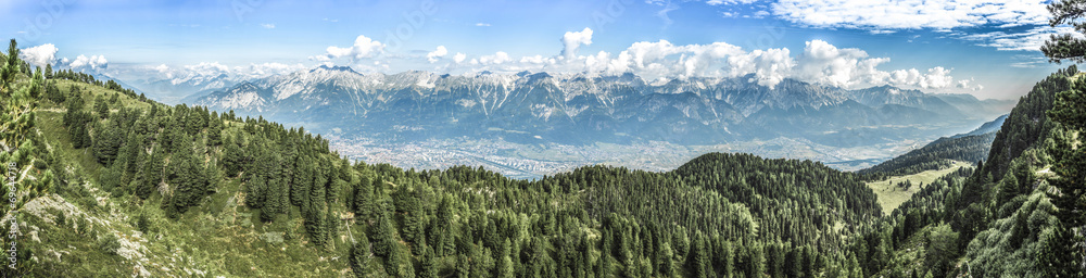 Patscherkofel peak near Innsbruck, Tyrol, Austria. - obrazy, fototapety, plakaty 