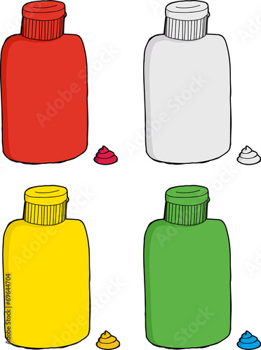 Series of Various Bottles
