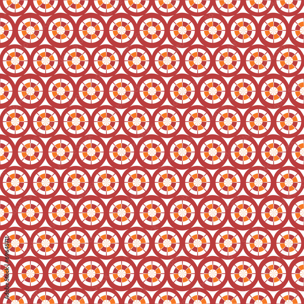 Abstract vector seamless circle and line pattern