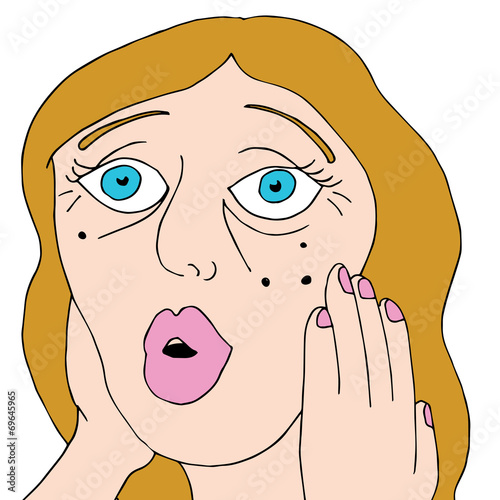 Aging Worried Woman