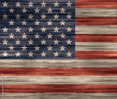 United States flag Wood tex...