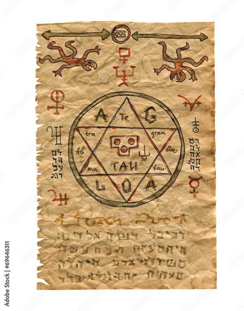 Fototapeta premium Magic book page isolated 5