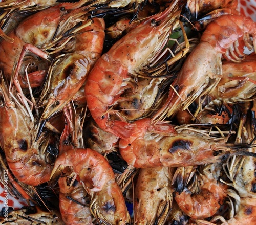 roasted shrimps