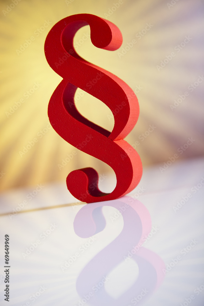 Obraz premium Paragraph sign