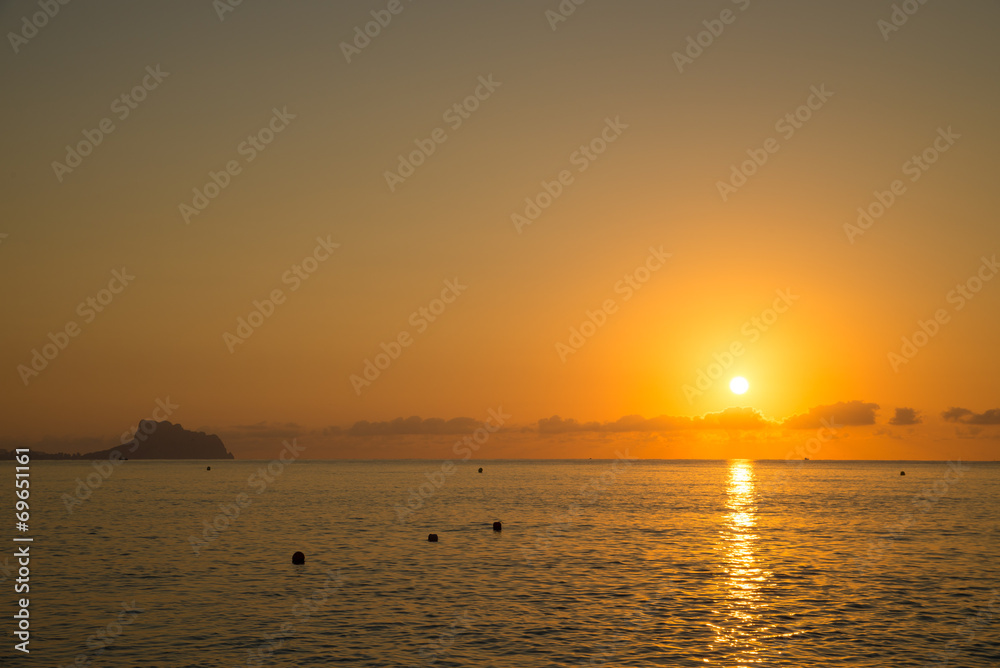 Sunrise over Altea bay