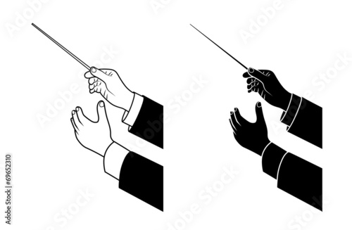 hand drawing conductor photo