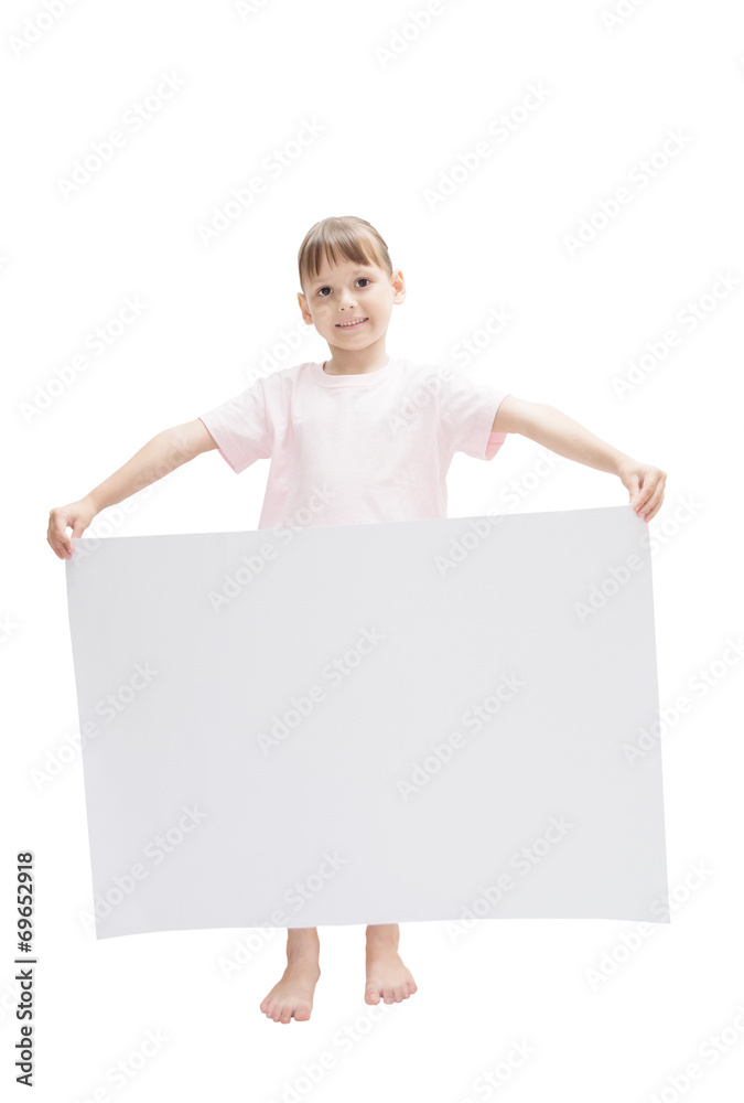 girl holding blank sign girl holding blank sign