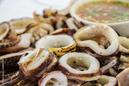 Grilled squid