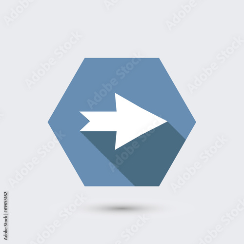 vector modern flat icon with long shadow.